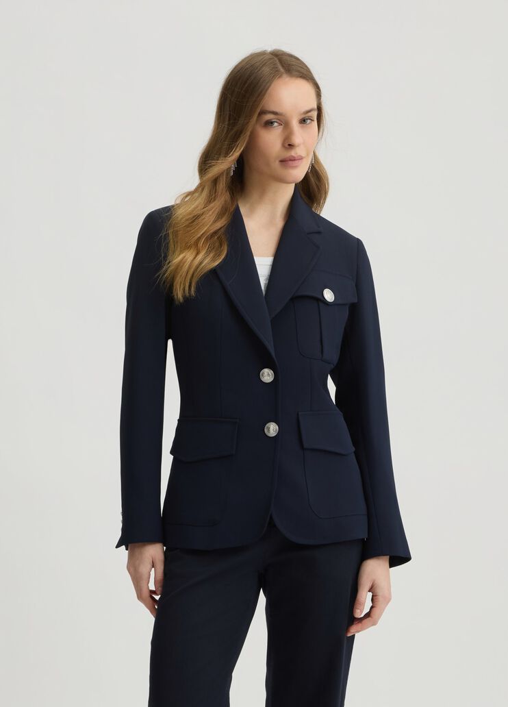 Blazer with pockets navy blue Liu Jo - medium Blazer with pockets navy blue Liu Jo - medium