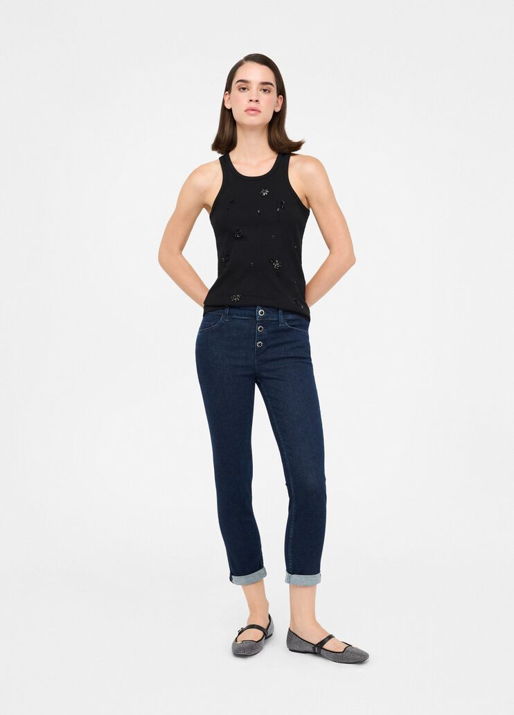 Skinny jeans with turn-ups blue denim Liu Jo - medium Skinny jeans with turn-ups blue denim Liu Jo - medium
