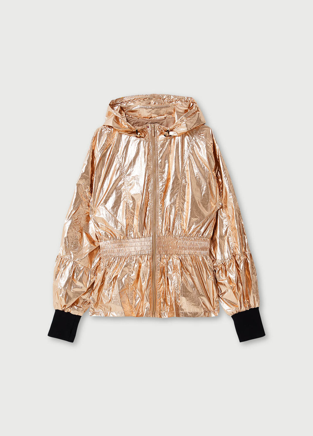 Hooded jacket Pink gold Liu Jo - large image number 4