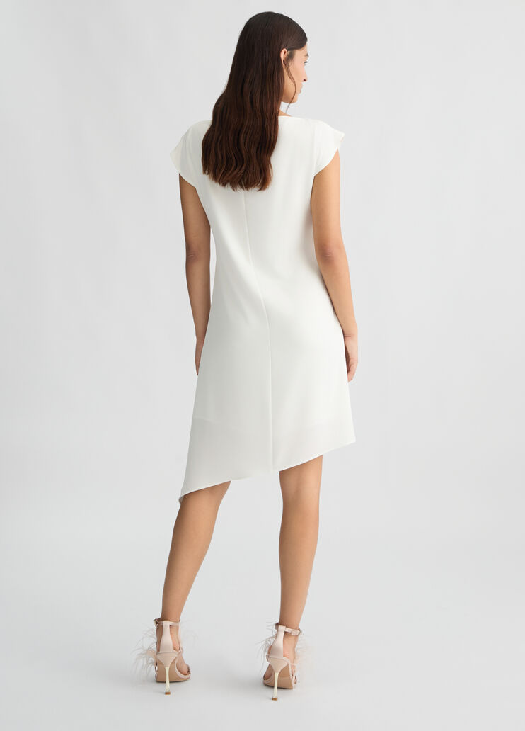 Short white dress with draping white Liu Jo - large image number 1 Short white dress with draping white Liu Jo - large image number 1