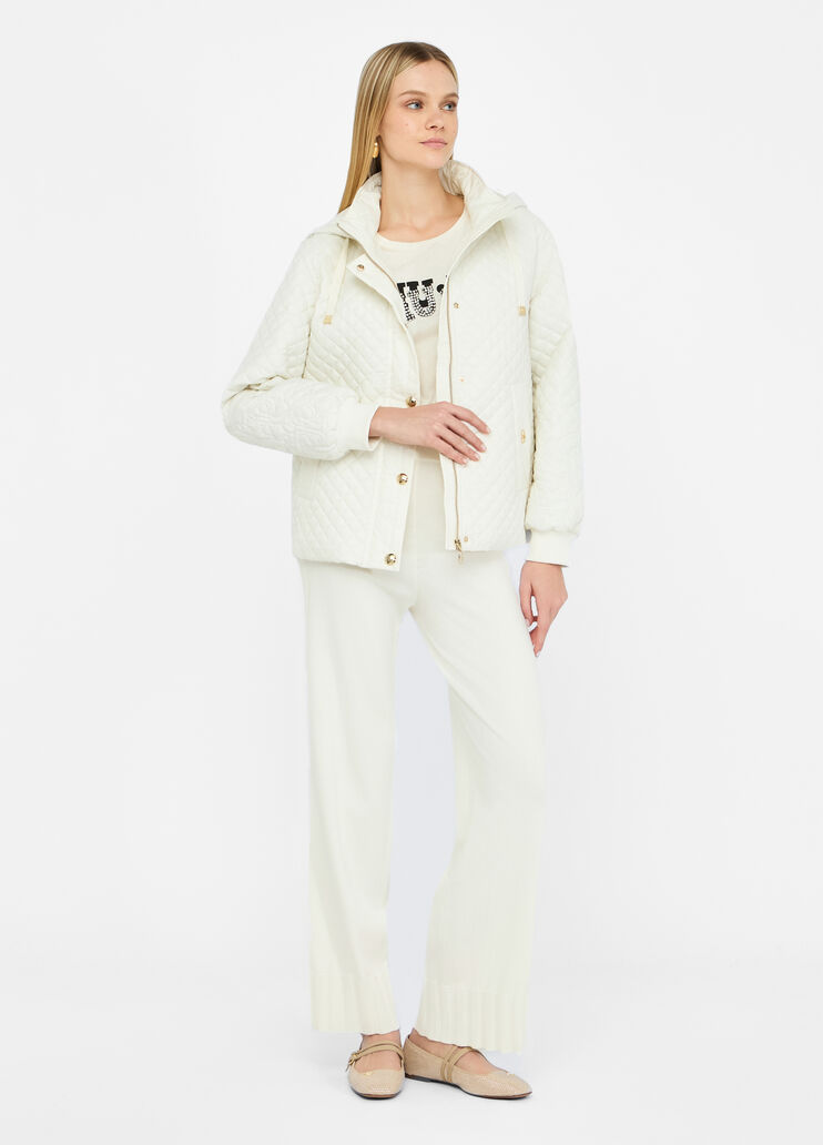 Quilted nylon coat milk white Liu Jo - medium