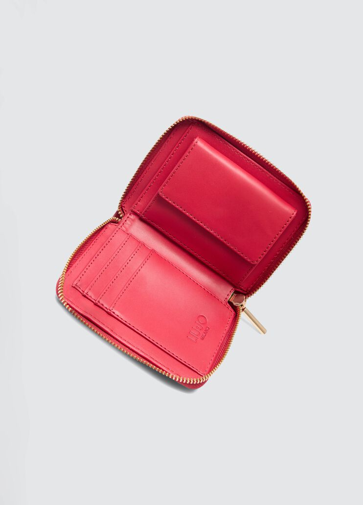 Tumbled zip-around purse red Liu Jo - medium