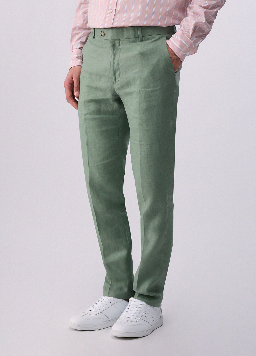100% linen trousers green Liu Jo - large image number 0