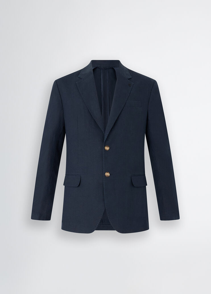 100% linen blue blazer dark blue Liu Jo - large image number 6 100% linen blue blazer dark blue Liu Jo - large image number 6