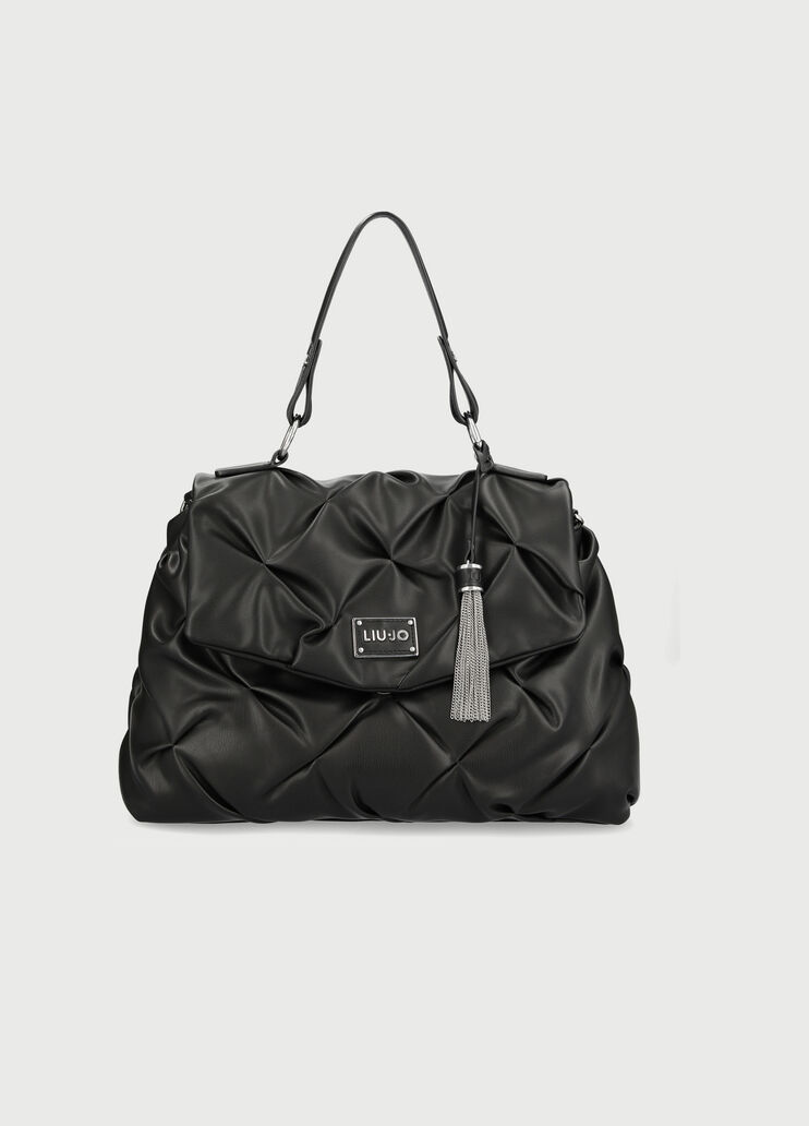 Handbag with logo Black Liu Jo - large image number 0 Handbag with logo Black Liu Jo - large image number 0