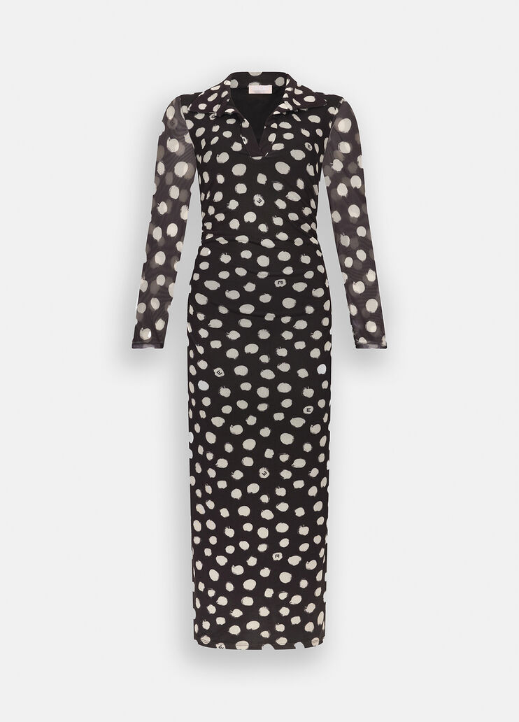 Robe Liu Jo Better noir à pois Liu Jo - large image number 6