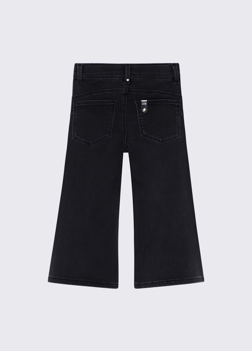 Flare-Hose mit Strasssteinen Denim-Schwarz Liu Jo - large image number 1
