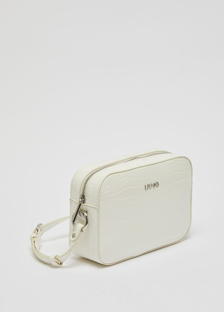 Borsa a tracolla ecosostenibile bianco Liu Jo - medium