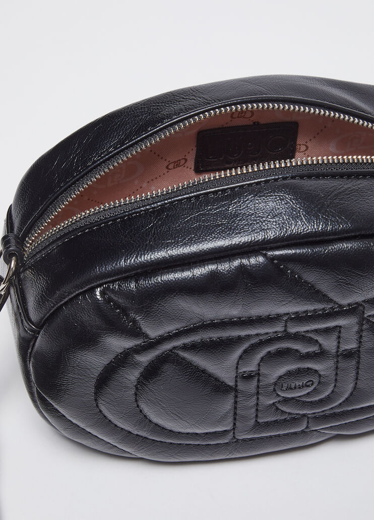 Bandolera mediana brillante guateada negro Liu Jo - large image number 5