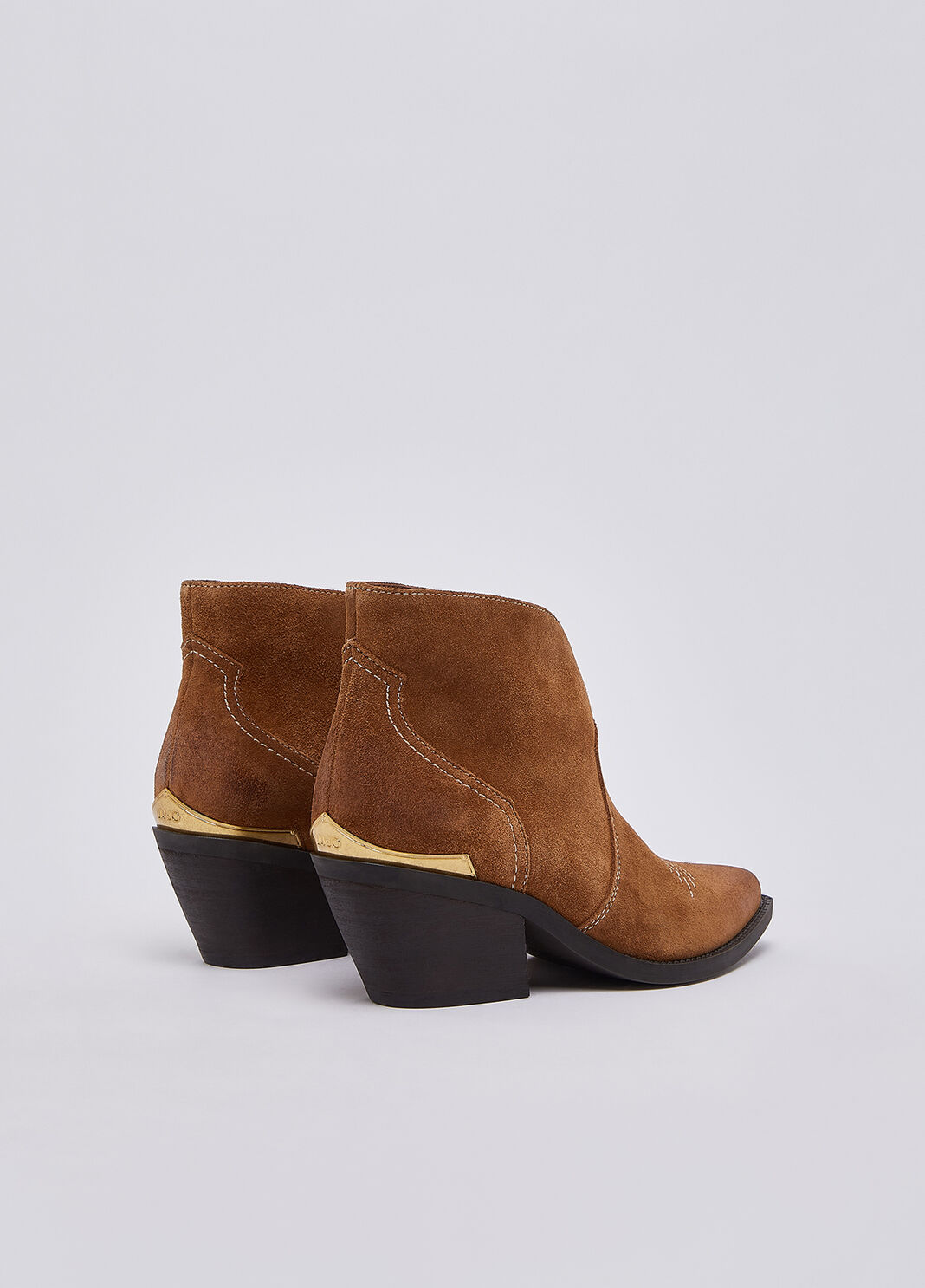Suede cowboy ankle boots leather colour Liu Jo - large image number 2