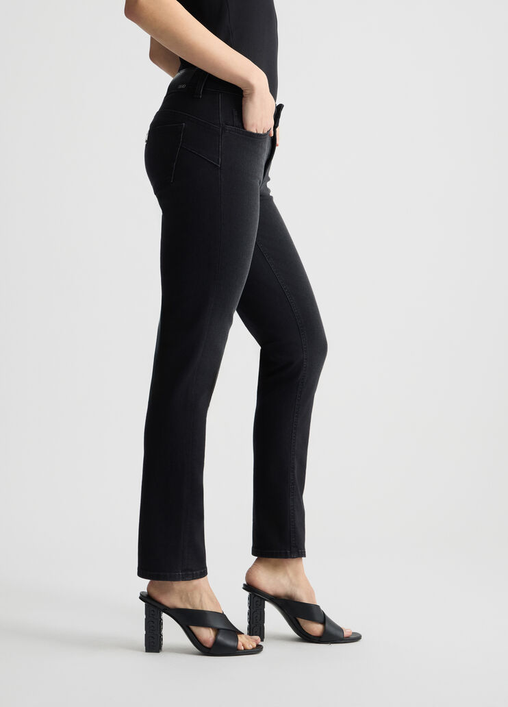 Skinny jeans with turn-ups black denim Liu Jo - large image number 3 Skinny jeans with turn-ups black denim Liu Jo - large image number 3