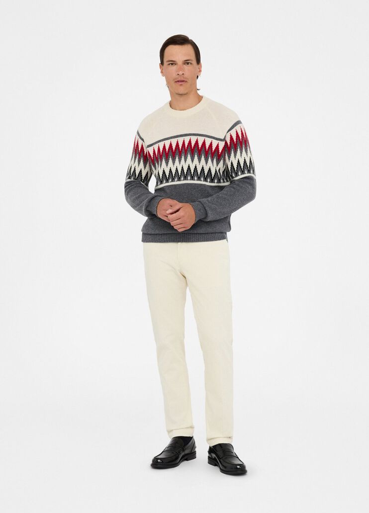 Jacquard wool sweater grey Liu Jo - medium Jacquard wool sweater grey Liu Jo - medium