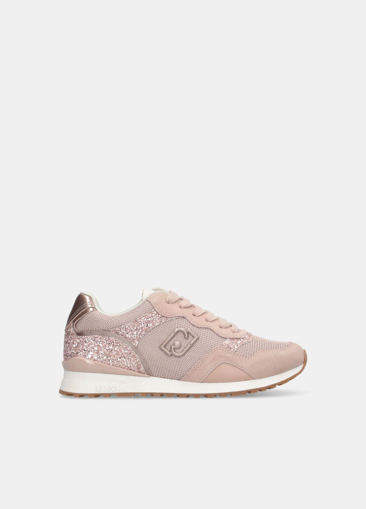 Glitter and mesh sneakers pink Liu Jo - medium