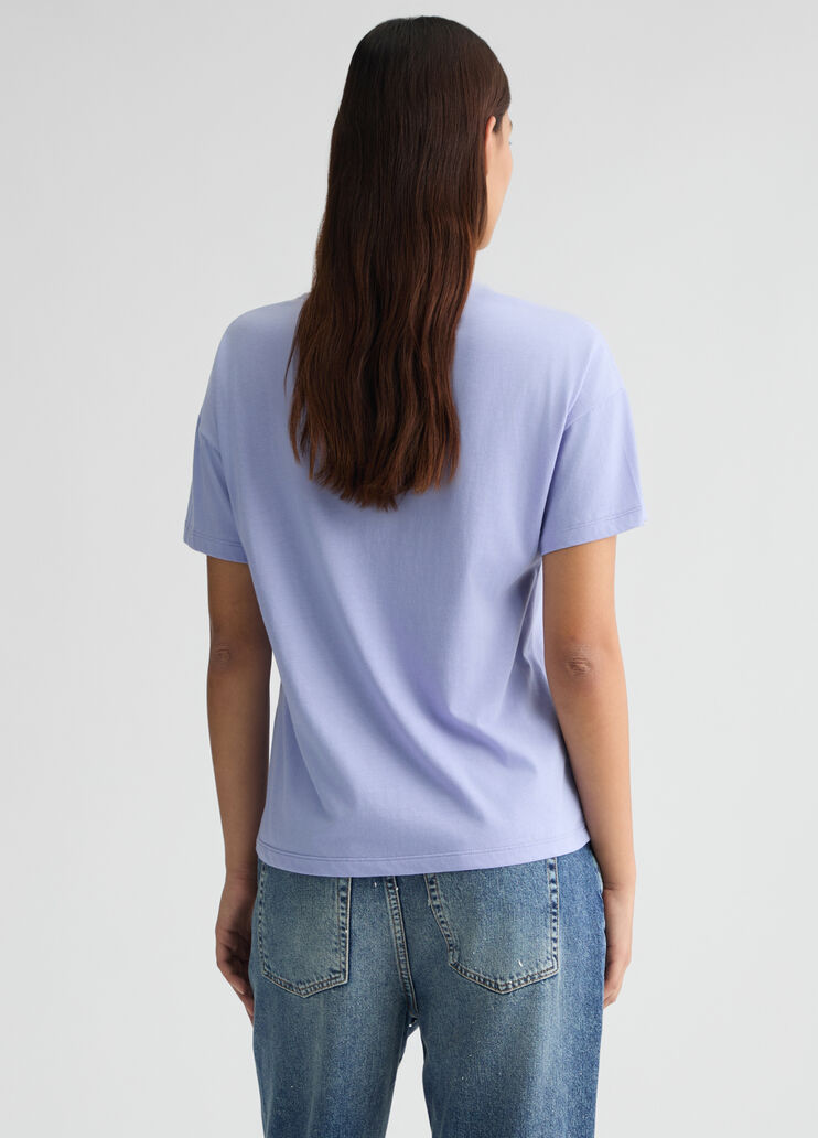T-shirt with grape lavender Liu Jo - large image number 1 T-shirt with grape lavender Liu Jo - large image number 1