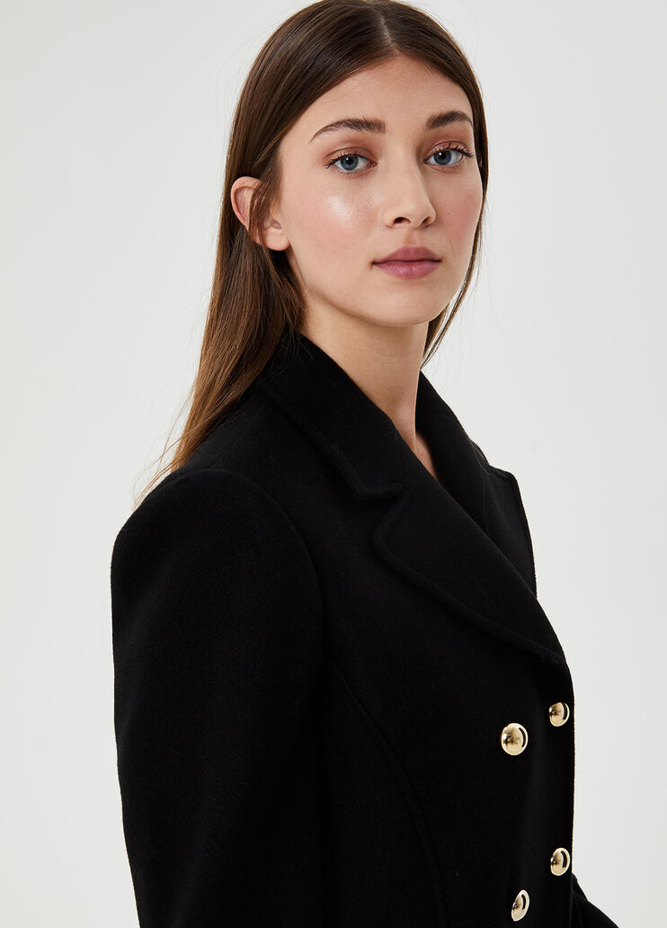 Double-breasted pea coat Black Liu Jo - large image number 2