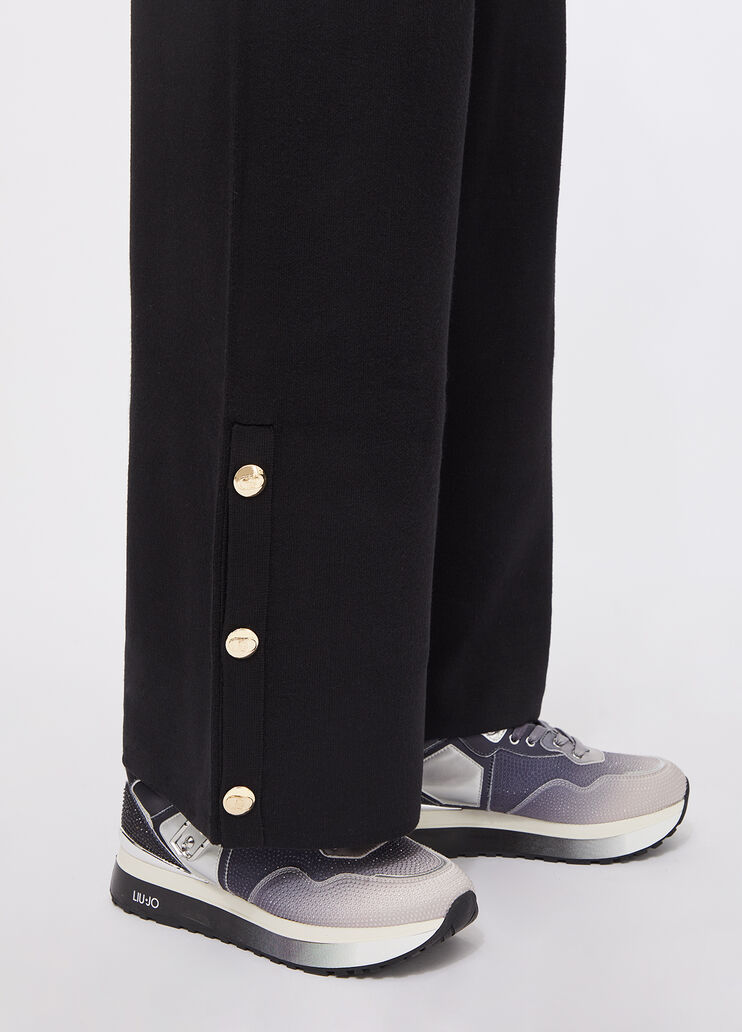 Knitted trousers black Liu Jo - large image number 2