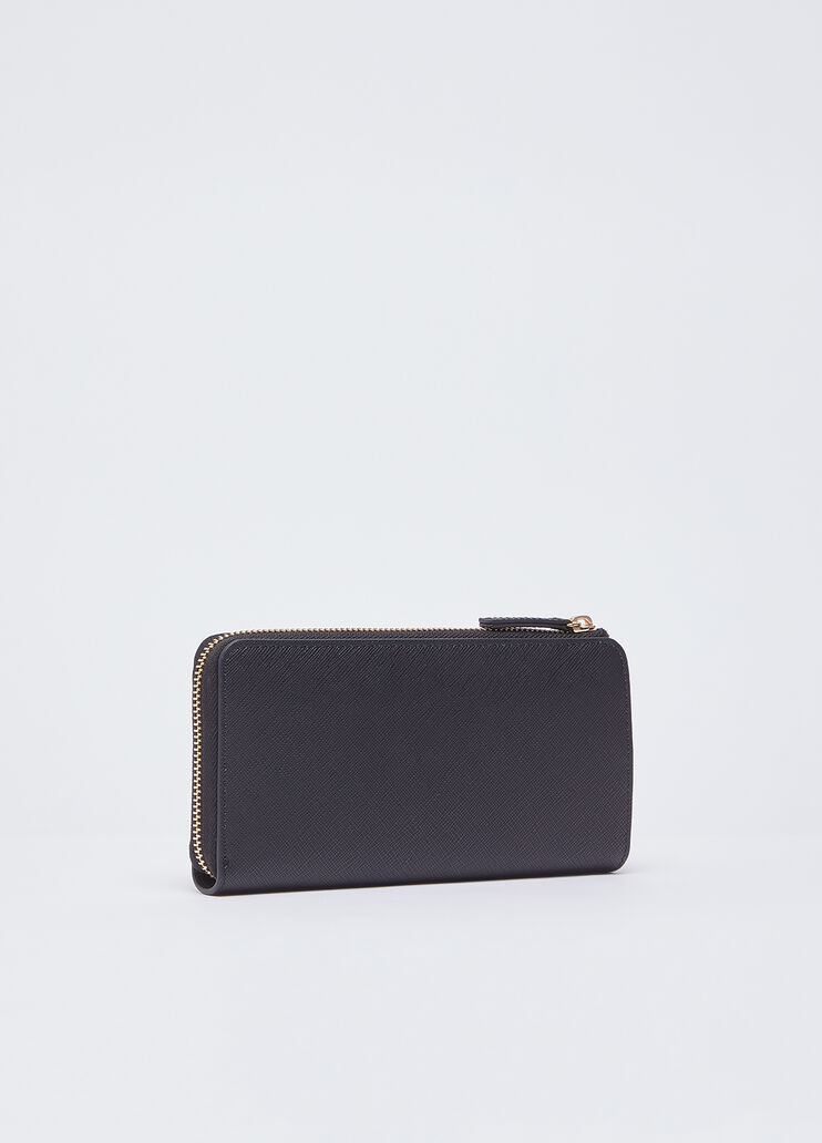 Portafoglio grande con zip nero Liu Jo - medium