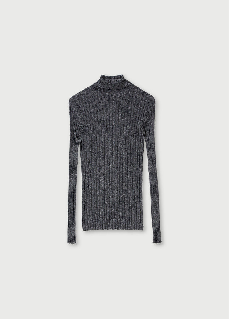 Lurex® turtleneck Grey Liu Jo - large image number 4