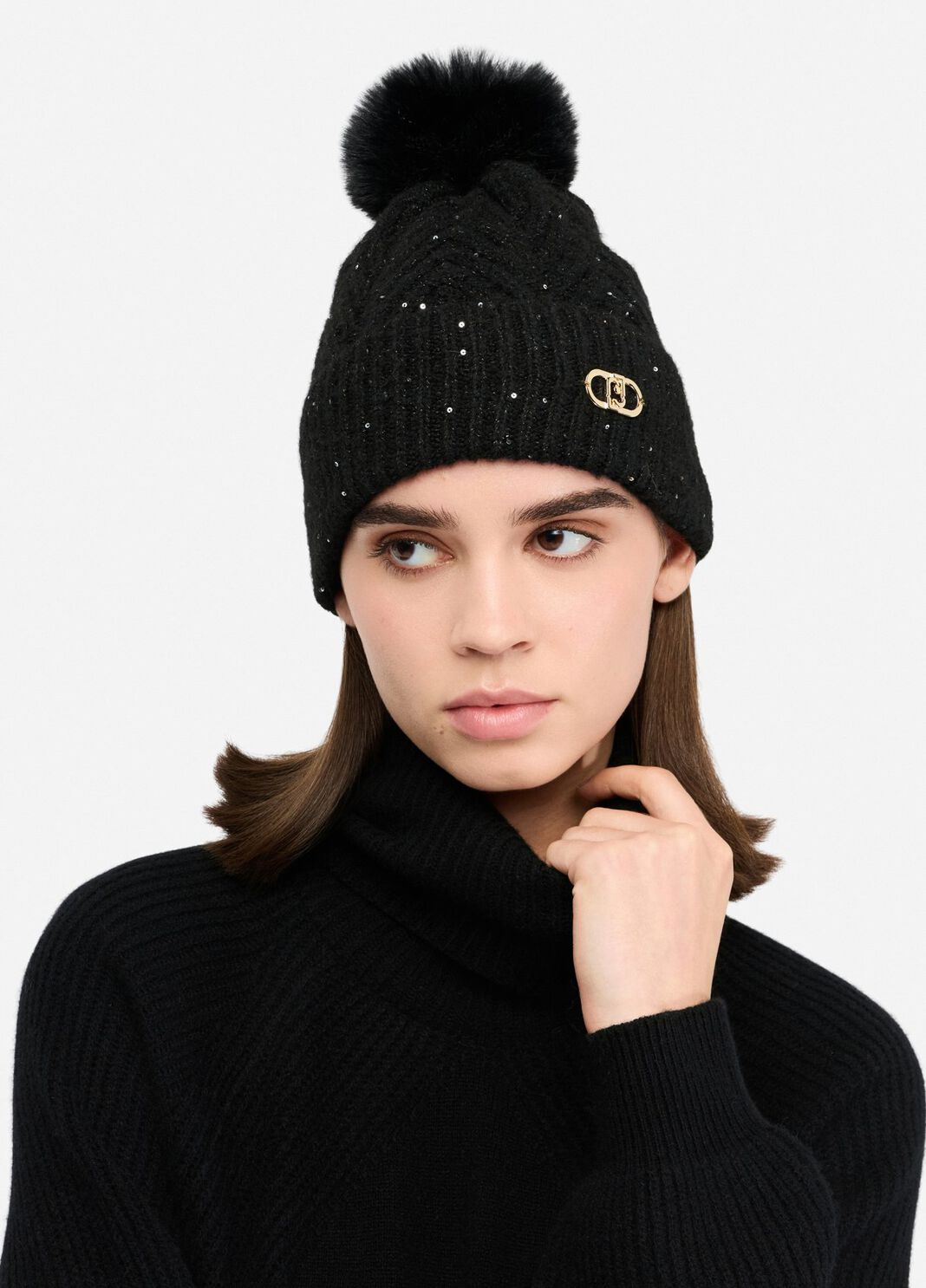 Wool cap black Liu Jo - large image number 0
