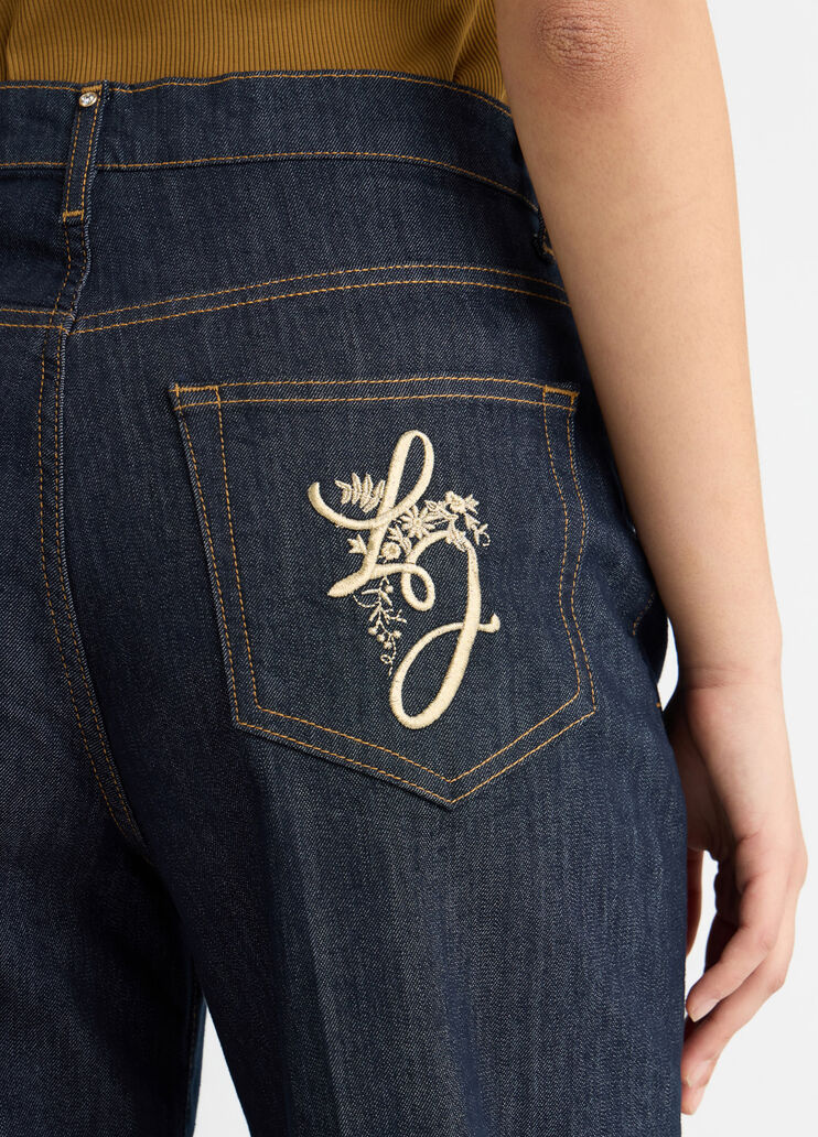 Carrot-fit high-rise jeans dark denim Liu Jo - large image number 4 Carrot-fit high-rise jeans dark denim Liu Jo - large image number 4