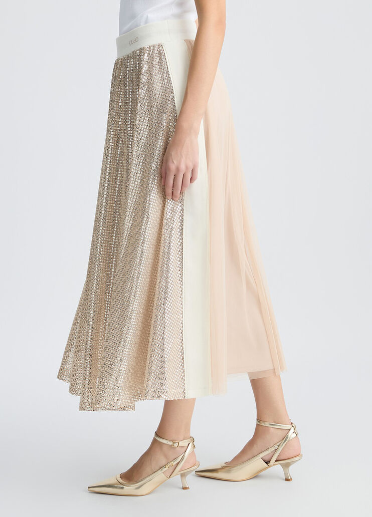 Sequin skirt beige Liu Jo - large image number 3 Sequin skirt beige Liu Jo - large image number 3