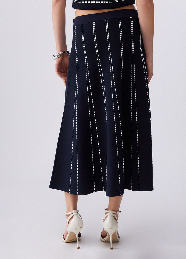 Knit midi skirt blue Liu Jo - large image number 1