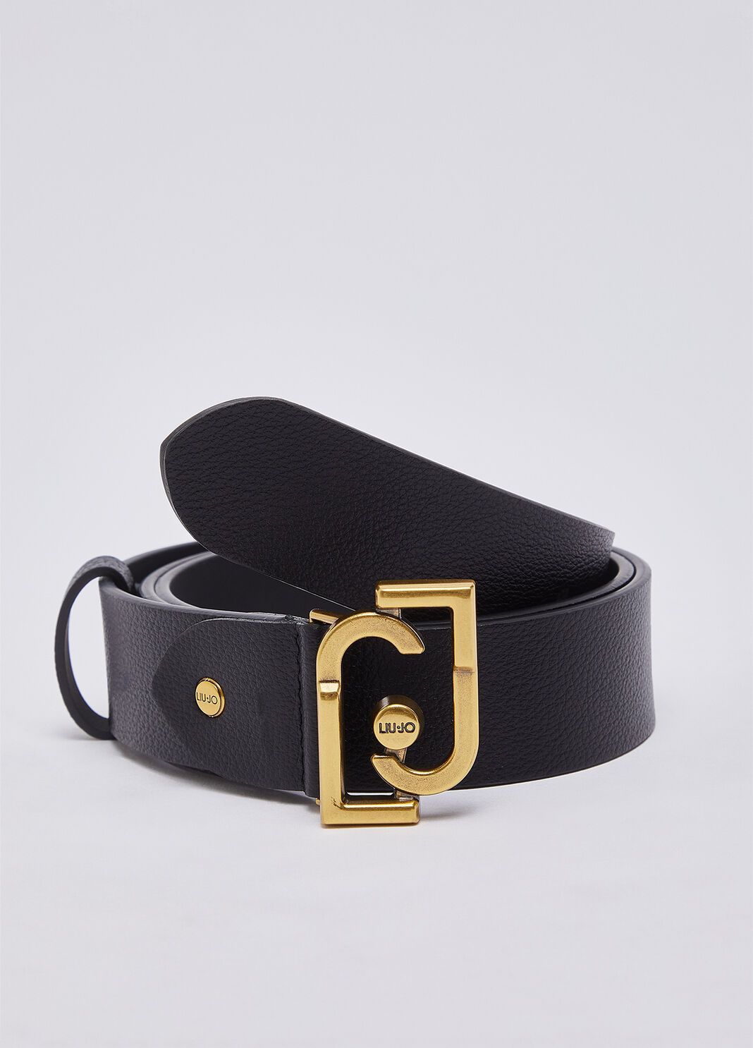 Belt with monogram logo black Liu Jo - large image number 2
