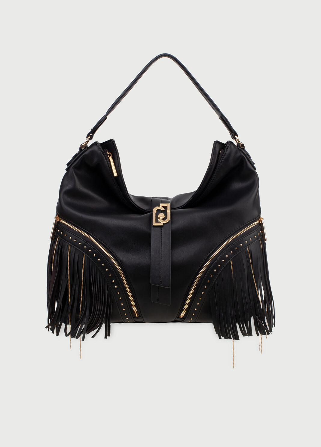 Shoulder bag with fringes Black Liu Jo - large image number 0