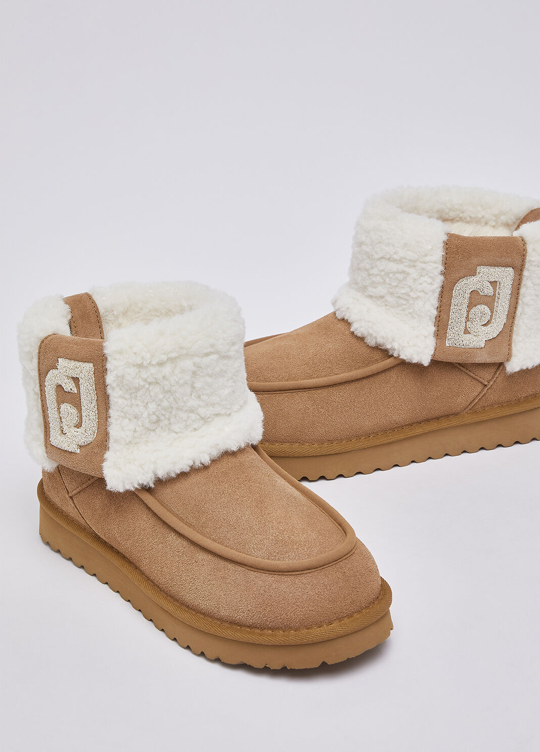 Bottines en daim avec fodera teddy cognac Liu Jo - large image number 6