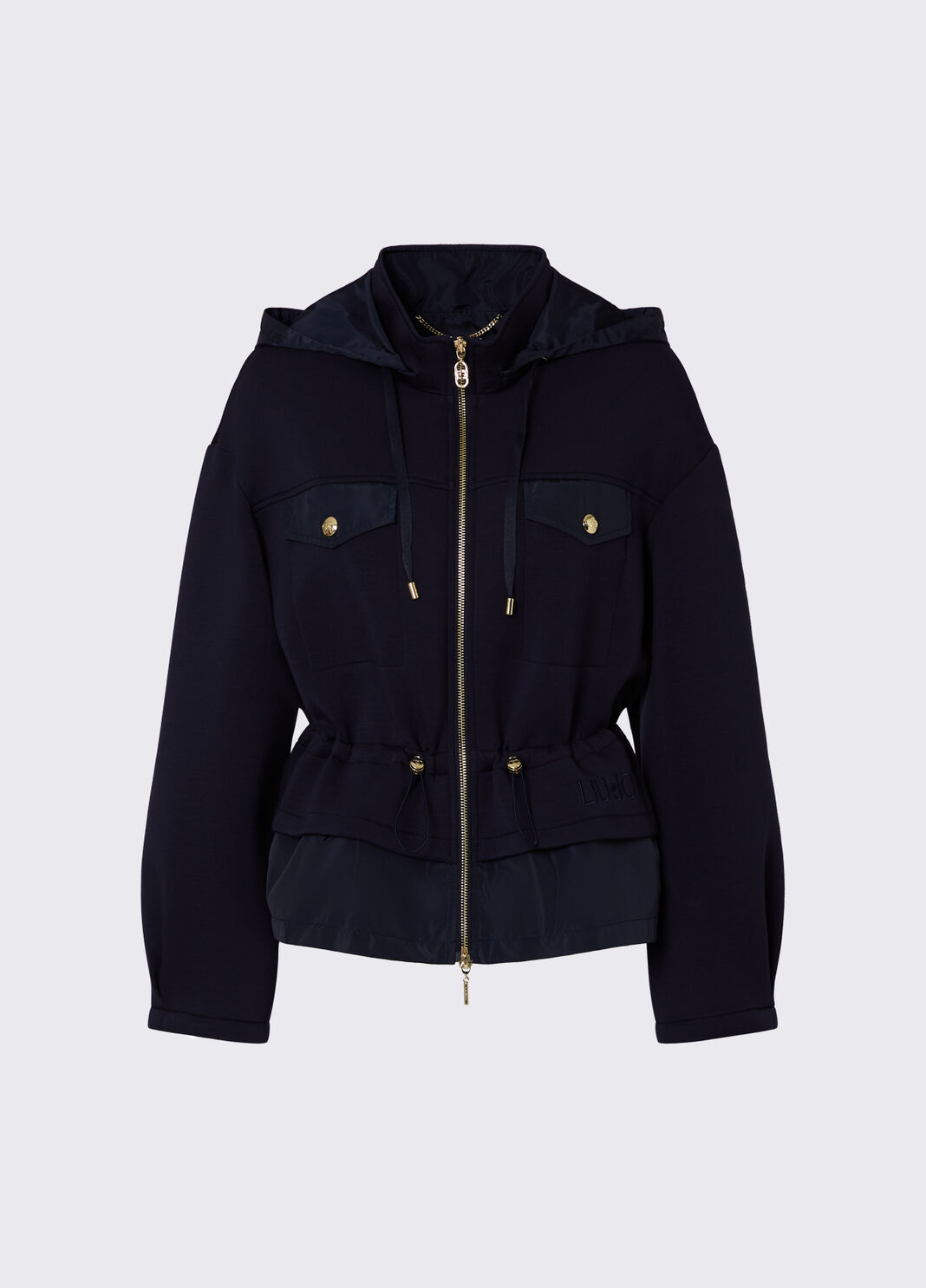 Veste &agrave; capuche bleu fonc&eacute; Liu Jo - large image number 6