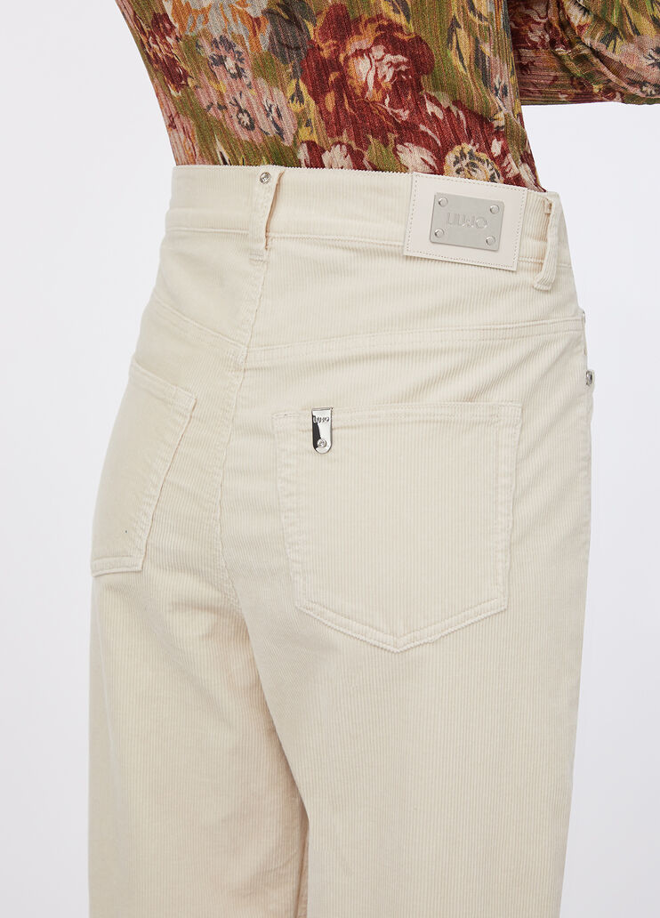 Velvet balloon trousers light beige Liu Jo - medium