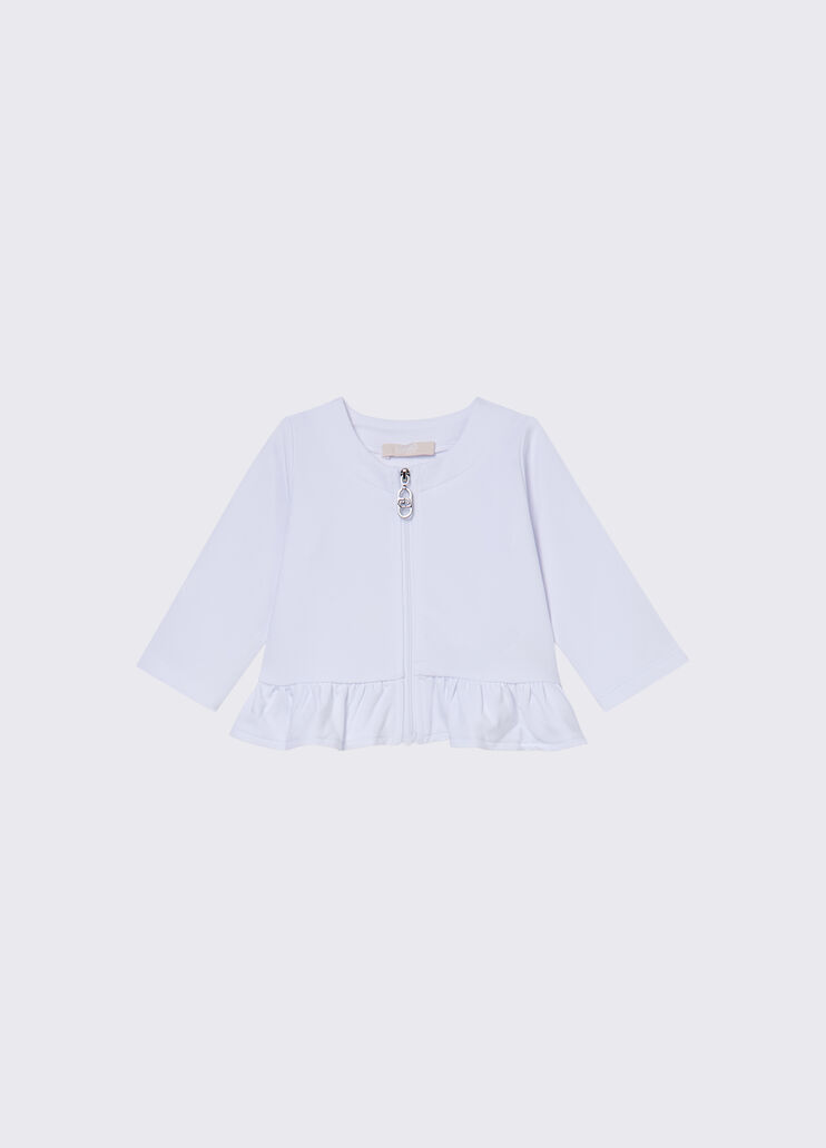 Sweatshirt with flounces white Liu Jo - medium