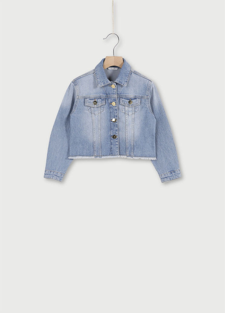 Giacca di jeans con frange Denim blu Liu Jo - large image number 0