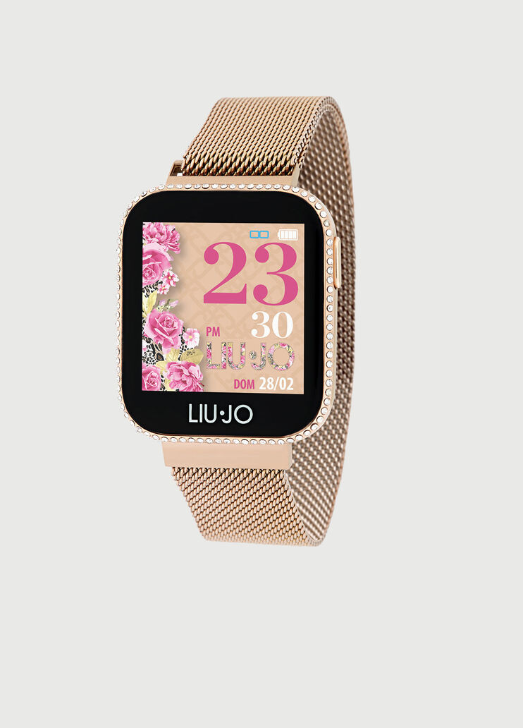 Smartwatch Liu Jo con brillantini color oro rosa Liu Jo - large image number 0 Smartwatch Liu Jo con brillantini color oro rosa Liu Jo - large image number 0