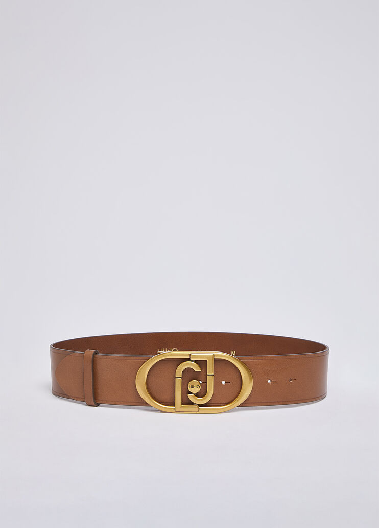 Leather bustier belt brown/gold Liu Jo - medium