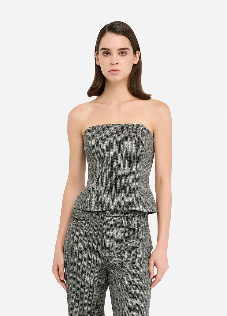 Herringbone top herringbone grey Liu Jo - medium Herringbone top herringbone grey Liu Jo - medium