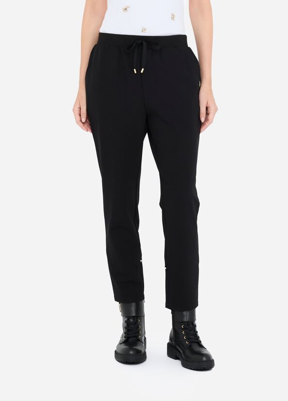 Joggers with drawstring black Liu Jo - large image number 0