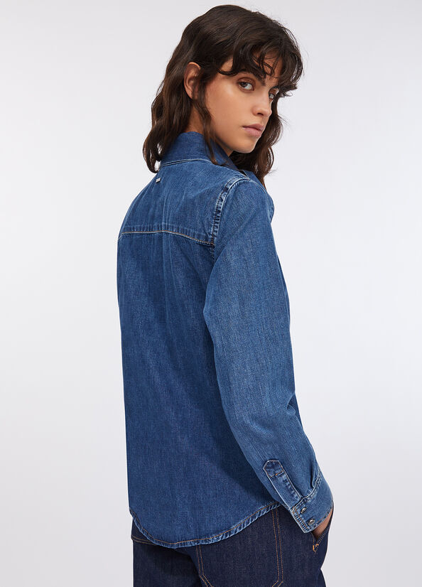 Denim shirt blue denim Liu Jo - large image number 1