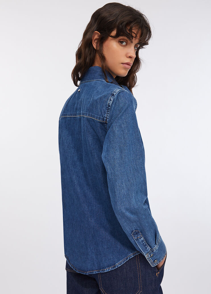 Denim shirt blue denim Liu Jo - large image number 1 Denim shirt blue denim Liu Jo - large image number 1