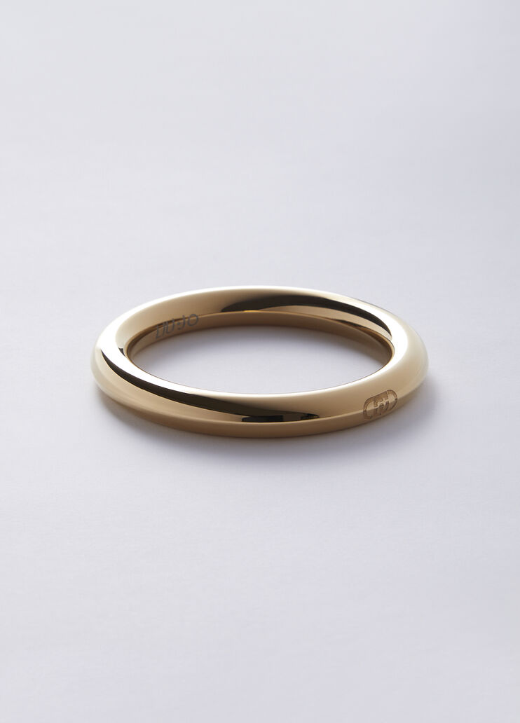 Rigid bracelet with logo gold colour Liu Jo - medium