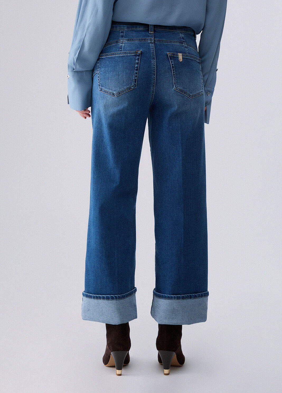 High-waisted flare jeans blue denim Liu Jo - large image number 1