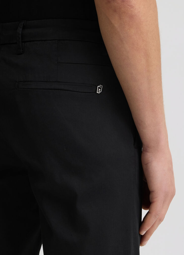 Slim fit chinos black Liu Jo - large image number 4 Slim fit chinos black Liu Jo - large image number 4
