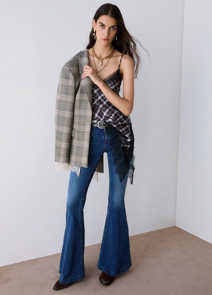 Super Flare Jeans Dunkles Denimblau Liu Jo - medium
