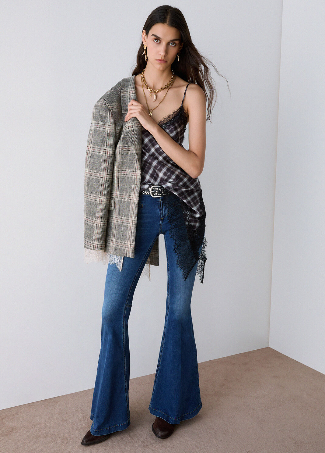 Super Flare Jeans Dunkles Denimblau Liu Jo - large image number 2