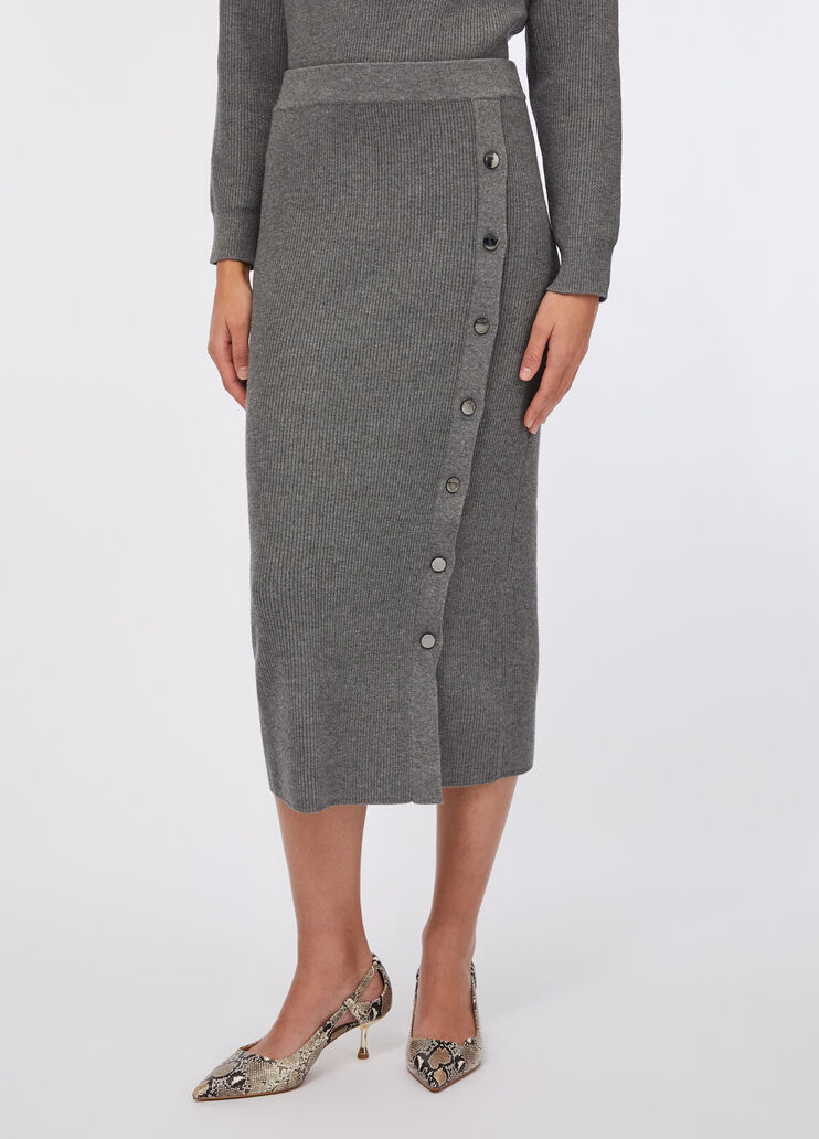 Long mesh skirt grey Liu Jo - large image number 0