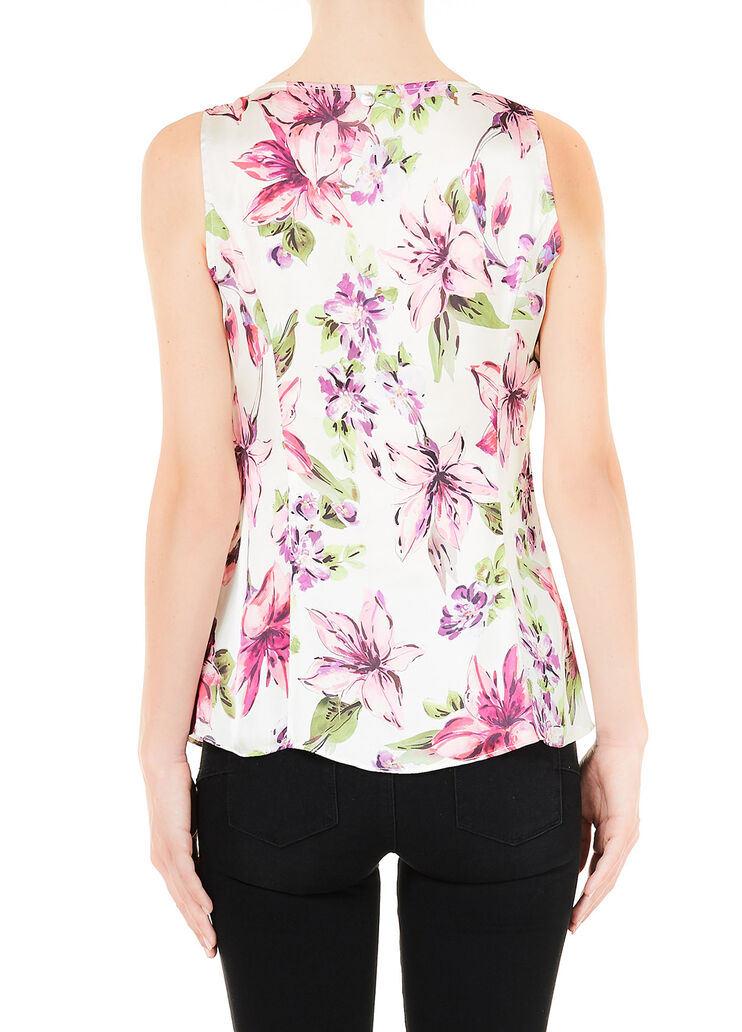 Top with knot White with flowers Liu Jo - large image number 1