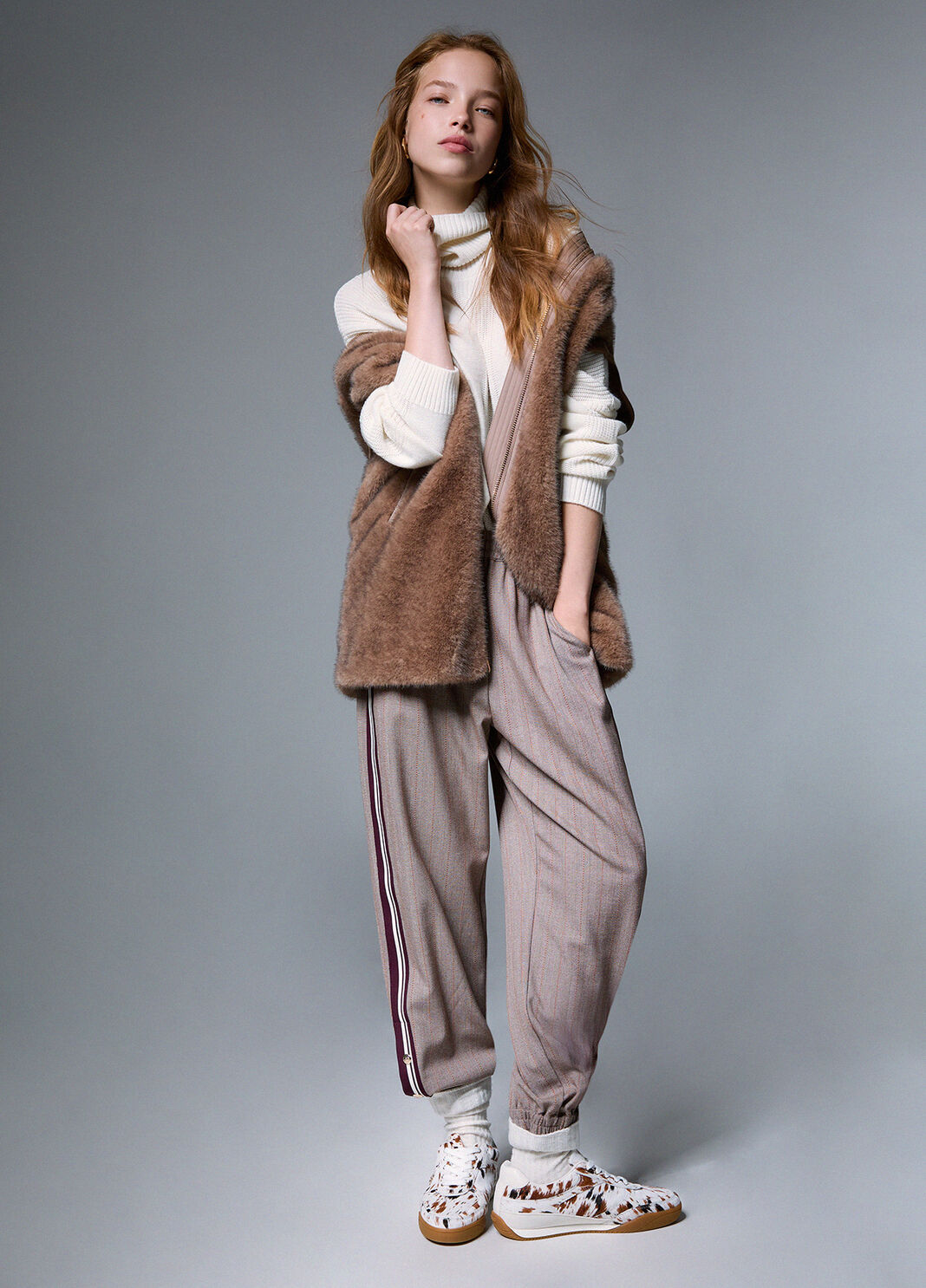 Wool Blend Turtleneck with Buttons white Liu Jo - large image number 3