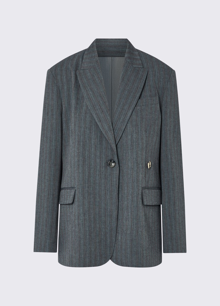 Blazer with button jewel dark grey Liu Jo - medium