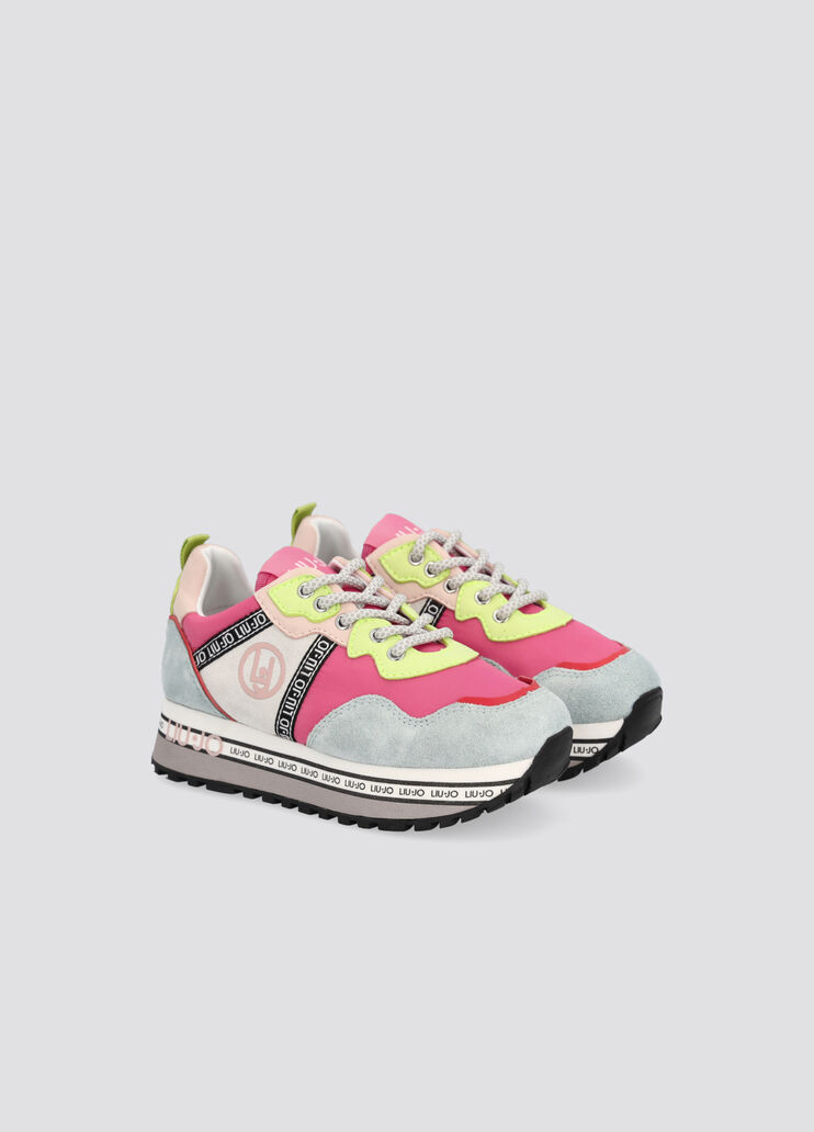 Platform sneakers in suede and nylon multicolour Liu Jo - large image number 1 Platform sneakers in suede and nylon multicolour Liu Jo - large image number 1