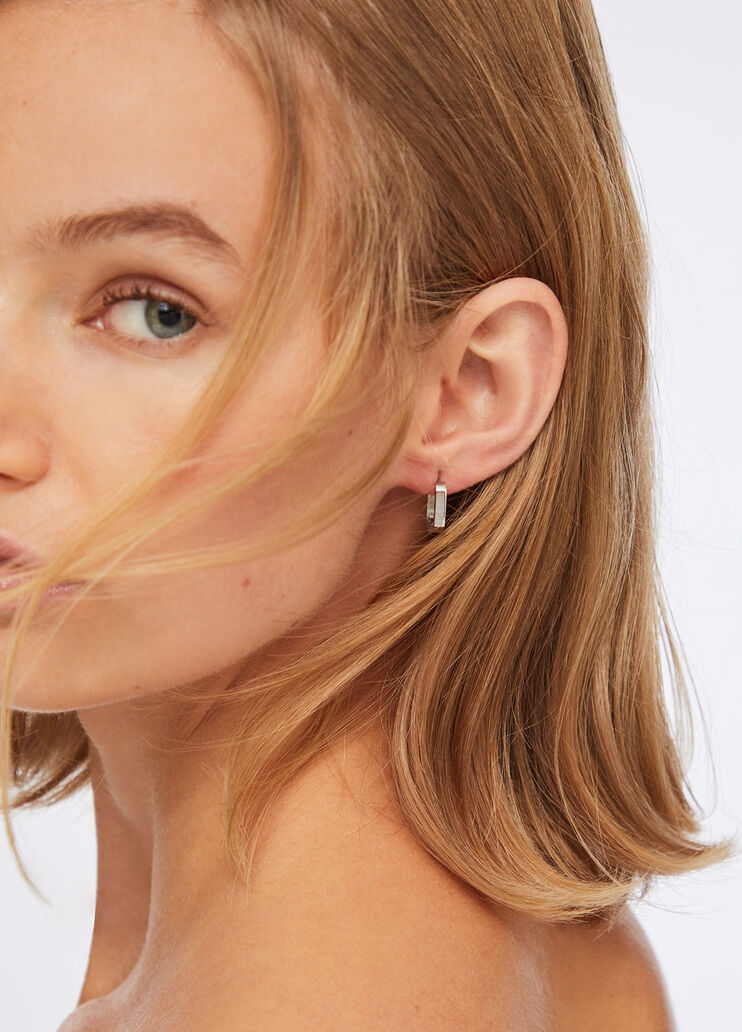 Nickel-free steel earrings silver Liu Jo - medium